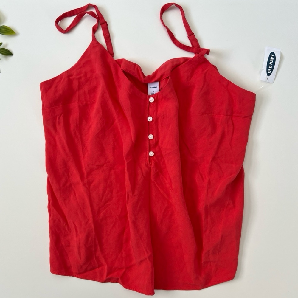 NWT old navy v neck button front cami